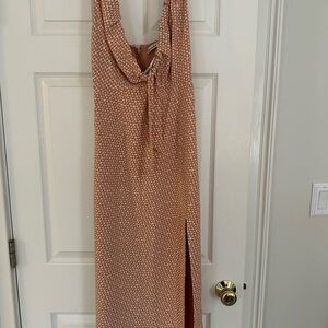 Abercrombie & Fitch Orange/Tan Patterned Dress